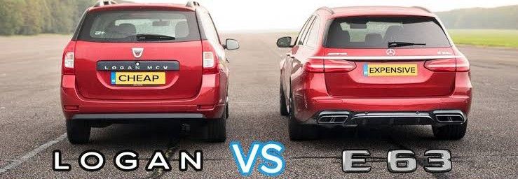 Mercedes-Amg E63 S Vs Dacia Logan Drag Yarışı