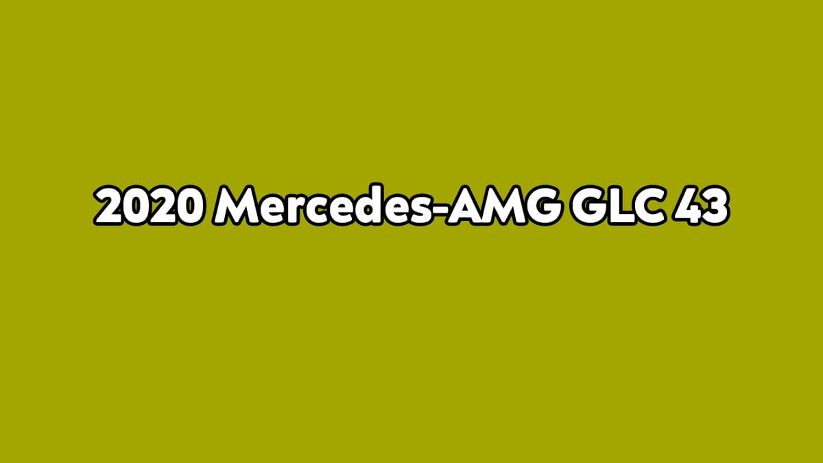 2020 Mercedes-Amg Glc 43 Özellikleri Açıklandı
