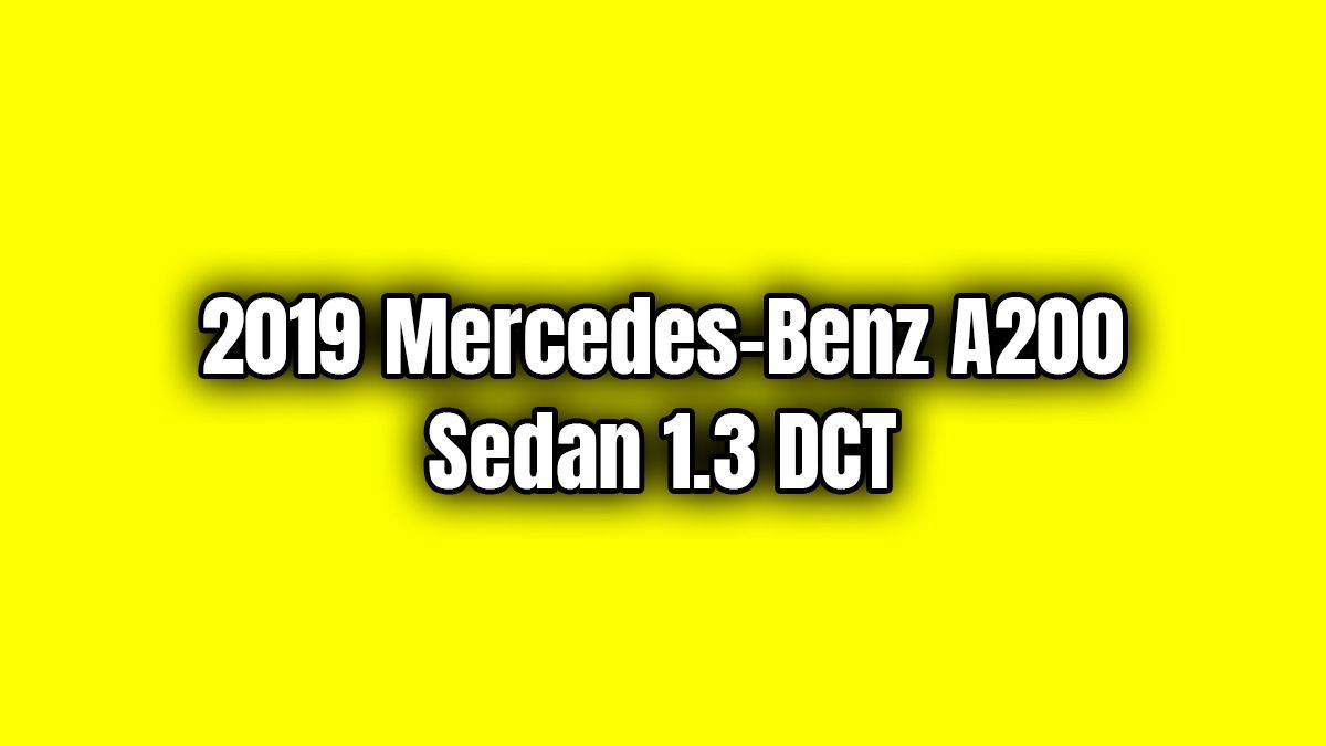 2019 Mercedes-Benz A200 Sedan