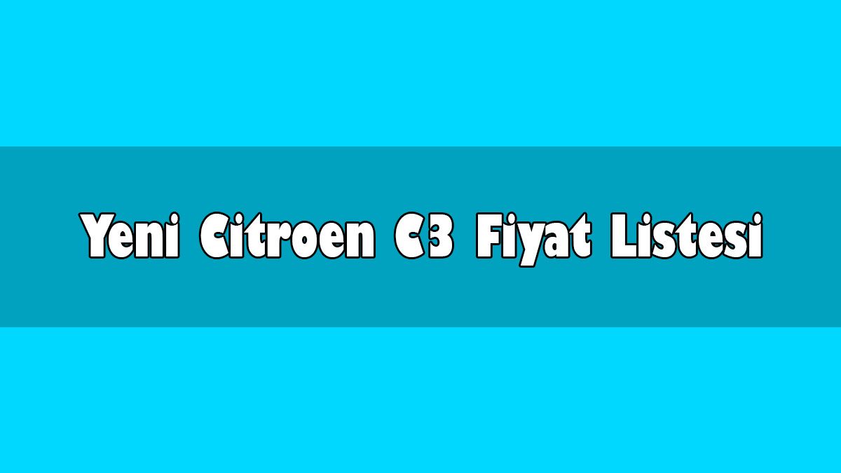 Yeni Citroen C3 Ekim 2020 Kampanyalı Fiyatları Açıklandı 