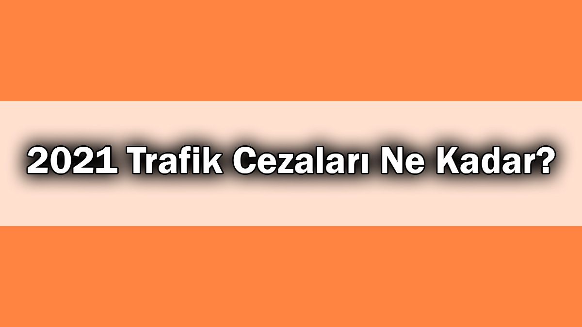 2021 Trafik Cezaları ne Kadar? Yeni Fiyat Listesi